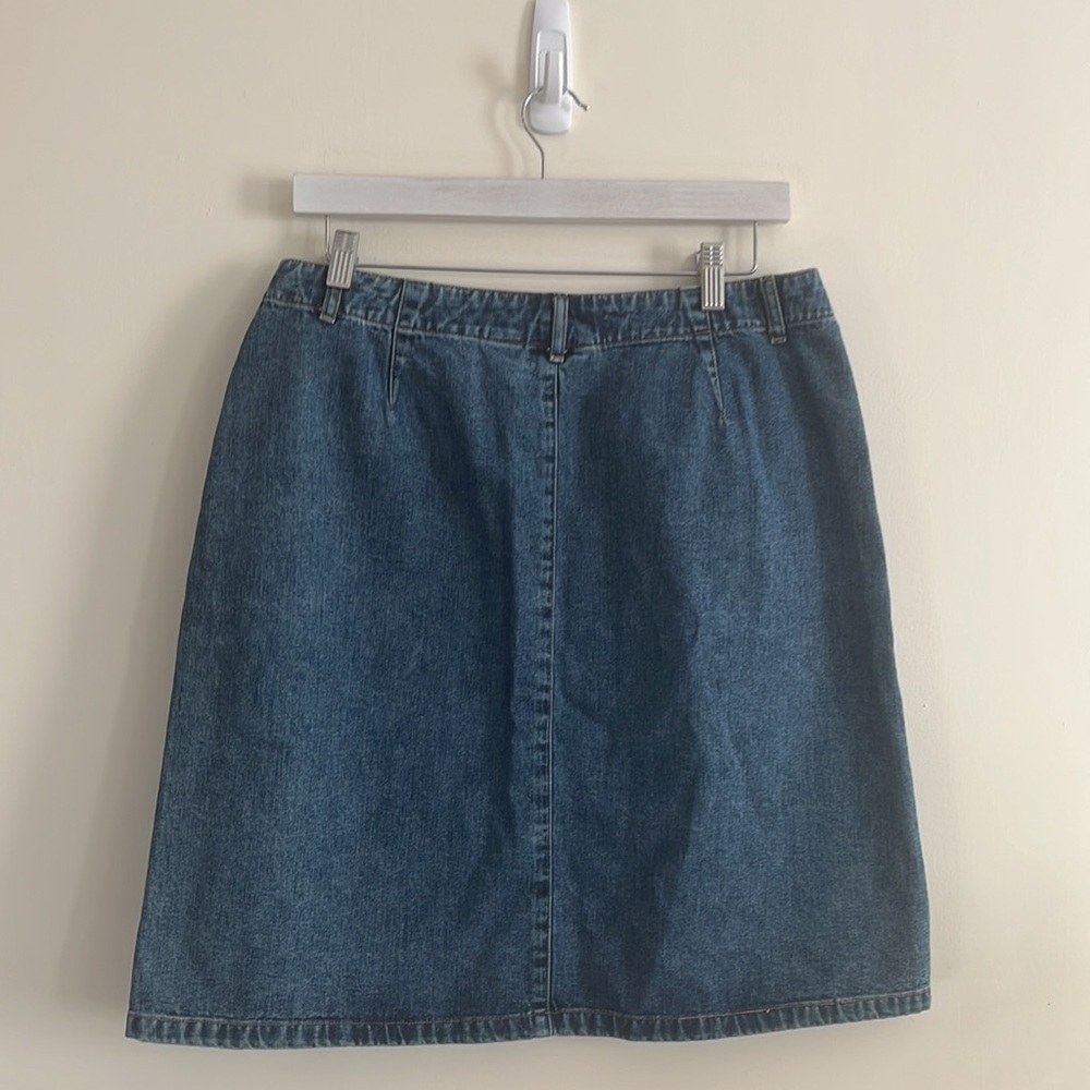 Liz Claiborne Lizwear Jeans Denim Skirt Vintage 2002‎ Casual Summer y2k S/M - Picture 3 of 4